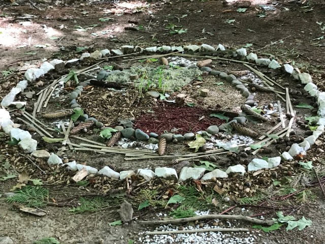 A wheel of life found in the woods